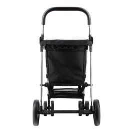 Rolser Carro de la compra Basket MF 4B, 4 Ruedas, Gran Capacidad 58L, Negro