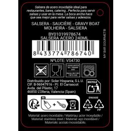 Inde Salsera Acero Inoxidable 240 ml 21x9.6x10 cm