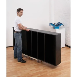Meister Soporte de Mueble Largo 300kg 680x290mm con 6 Ruedas Giratorias y Almohadillas Antideslizantes