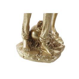 DKD Home Decor Figura Decorativa Romántica de Pareja, Fabricada en Resina, Color Dorado, Medidas 10x31x13 cm - Lote de 2 Unidades DKD Home Decor Figura Decorativa Romántica de Pareja, Fabricada en Resina, Color Dorado, Medidas 10x31x13 cm - Lote de 2 Unidades
