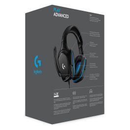 Logitech G432 Auriculares Gaming USB 2.0 Jack 3.5 Micrófono Negros DTS Headphone:X 2.0 7.1 Surround Sound