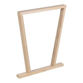 Astigarraga Pata de Madera Bok 4 Posiciones 75x64x5,8cm para Mesa o Escritorio