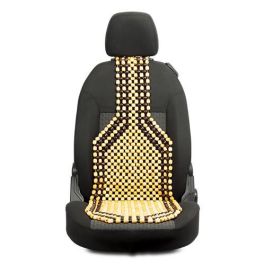 INT90185 Respaldo de Bolas de Madera beige 95x47 cm