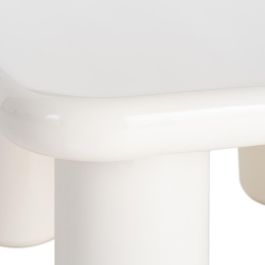 Mesa Centro Lacado Crema Dm Salón 78 X 78 X 41 cm