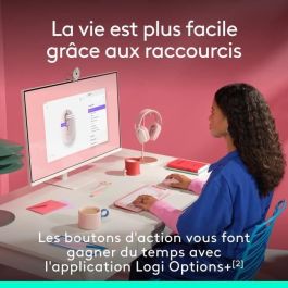 Ratón Logitech POP Rosa