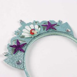 Cerdá Set de Disfraz y Belleza Fantasía Tutú y Diadema Princesas La Sirenita Turquesa Talla 2-4 años para Niñas