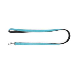 Gloria Correa Piel Auténtica Acolchada para Perro 100 cm x 18 mm, Suave, Mosquetón Robusto Retráctil, 3 Capas, Cosido Reforzado