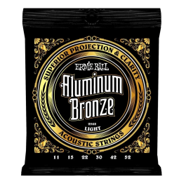 ERNIEBALL Juego Acústica Aluminum Bronze Light 11-52