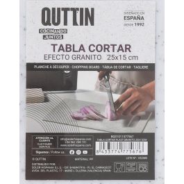 Tabla de cortar plástico granito 25x15 cm Quttin (24 Unidades) Tabla de cortar plástico granito 25x15 cm Quttin (24 Unidades)