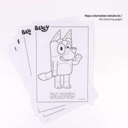 Set de papelería coloreable bluey