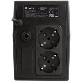 NGS FORTRESS900V3 SAI Offline 600VA / 360W, UPS con Batería, 2 Salidas, Formato Torre, AVR y Protección contra Sobretensiones