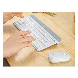 Logitech Combo Teclado + Ratón Mk470 Inalámbrico Blanco Precio: 50.49999977. SKU: B13EKFD333
