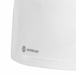 Camiseta de Manga Corta Unisex Adidas Training Essentials 3S Blanco