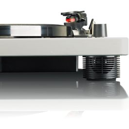 Lenco LS-50 Tocadiscos de tracción por correa Gris, 33 1/3, 45, 78 RPM, cartucho de cerámica estéreo, USB, amplificador integrado