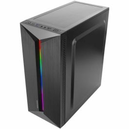Mars Gaming MC-BLAZE Caja Gaming Semitorre ATX MicroATX Mini-ITX Diseño Moderno con Ventilador FRGB y Tira LED Frontal, Ventana Lateral
