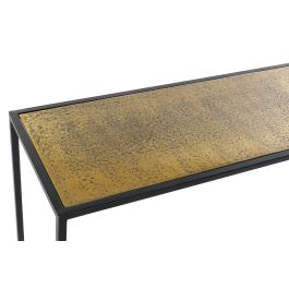 DKD Home Decor Consola Aluminio Dorado Negro 84 x 110 x 25 cm