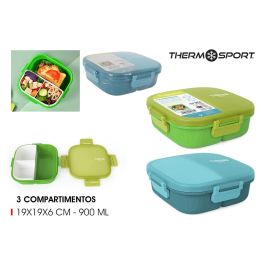 Fiambrera 3 Departamentos Cuadrada Thermosport - Conserva tus alimentos (6 Unidades) Precio: 29.49999965. SKU: B1JNCWMWBD