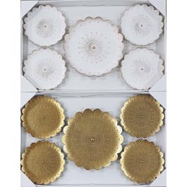DKD Home Decor Decoración Pared Moderno Blanco Dorado Set 5 Piezas Surtidas 35x35 cm (2 Unidades) DKD Home Decor Decoración Pared Moderno Blanco Dorado Set 5 Piezas Surtidas 35x35 cm (2 Unidades)