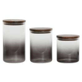 Bote Basicos DKD Home Decor Gris Natural 11 x 20 x 11 cm Set de 3 Precio: 20.50000029. SKU: B1JFHZF3TT