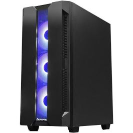 Chieftec Caja Gaming GS-01B-OP Torre ATX Micro ATX Mini-ITX Negra con Vidrio Templado e Iluminación RGB