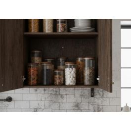 Inde Tarro Boro Silicato Ottico T/Acacia Red, Capacidad 750 ml, Medidas 9.2 x 9.2 x 15.7 cm (12 Unidades)