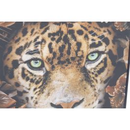 DKD Home Decor Cuadro Moderno Multicolor Tigre Leopardo Lienzo PS 72 x 52 x 2.7 cm (2 Unidades)