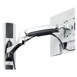 StarTech Estación de Trabajo Soporte de Pared para Monitor VESA hasta 32 Pulgadas y 10kg con Bandeja Teclado/Ratón y Brazo Articulado, Negro