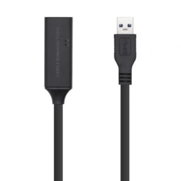 Aisens AS-USBA30-5M Cable Extensión USB 3.0 Macho-Hembra 5 Metros con Amplificador, USB 3.0 SuperSpeed 5Gbps