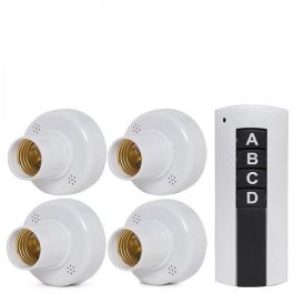 Juego 4 Portalámparas Inteligente E27 Mando a Distancia Precio: 34.95000058. SKU: B127NXWKBL