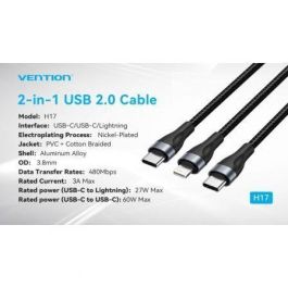 Cable USB-C Vention H17BAV 1,2 m