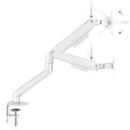 Soporte de Mesa para Monitor TooQ DB4032TNR-W/ Giratorio/ Inclinable/ hasta 9kg Soporte de Mesa para Monitor TooQ DB4032TNR-W/ Giratorio/ Inclinable/ hasta 9kg