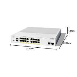 Cisco CATALYST 1300 Switch Gestionado 16 Puertos Gigabit Ethernet 2 Puertos SFP