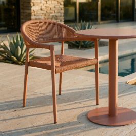 Silla Apilable Aluminio-Rattán Pe 56 X 58 X 76 cm Precio: 131.9021. SKU: B1A4DGV7AD