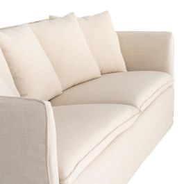 Sofá Beige Tejido Salón 215 X 92 X 78 cm