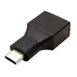 VALUE 12.99.9030 Adaptador USB 3.2 Gen1 Tipo C a Tipo A, Macho a Hembra, Negro, 5 Gbit/s, Plug and Play