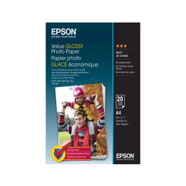 Epson Papel Fotográfico Brillo A4 183gr Pack 20 Hojas Precio: 29.6692. SKU: B189GZA727