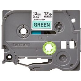 Brother 12mm Black on Green Laminated Tape - 8m Brother 12mm Black on Green Laminated Tape - 8m