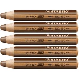Stabilo Woody 3 en 1 Lápices de Colores Marrón Estuche 5 Ud Precio: 6.59000001. SKU: B1C4GARSJV