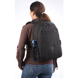 Targus TBB013EU Mochila para portátil 15.6" EcoSpruce Negro, fabricada con materiales reciclados y resistente al agua