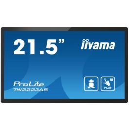 iiyama TW2223AS-B2 pantalla de señalización Panel plano interactivo 54,6 cm (21.5") Wifi 400 cd / m² Full HD Negro Pantalla táctil Procesador incorporado Android 12 24/7 Precio: 404.50000041. SKU: B1DQF4T8XS