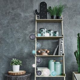 Home Deco Factory Guirnalda Luz 10 Led Azul/Gris Decoración Hogar