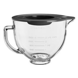 Kitchenaid 5KSM5GB Bol de Cristal con Pico Vertido y Líneas de Medición, Apto para Microondas y Congelador con Tapa de Silicona Precio: 98.89000033. SKU: B14A6GPZ5D
