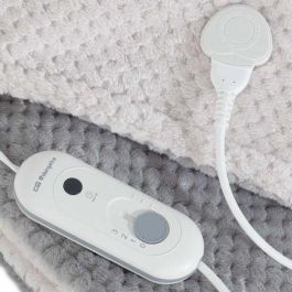 Orbegozo Manta Eléctrica MAH 1750 Gris, 3 Niveles de Temperatura, Calentamiento Rápido, Lavable, 170x100 cm