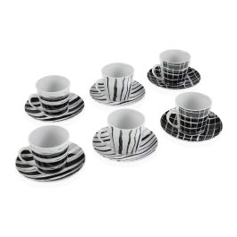 Juego de Tazas con Platos Versa Negro Porcelana Precio: 29.58999945. SKU: B1BWJQ2TXB