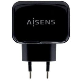 Aisens Cargador USB 17W 5V-3.4A 2X USB-A con Control AI Negro Precio: 4.79000038. SKU: S5622703