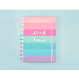 Cuaderno inteligente Cuaderno Inteligente Grande 280x215 mm con Funda, Calendario, Separadores, 80 Hojas y Soporte Elástico