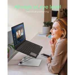 ICY BOX IB-NH300 Soporte para Ordenador Portátil hasta 17" Plata Aluminio