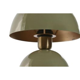 DKD Home Decor Lámpara de Sobremesa Moderna Verde de Metal con 1 Bombilla E27, 20.5 x 37 x 20.5 cm