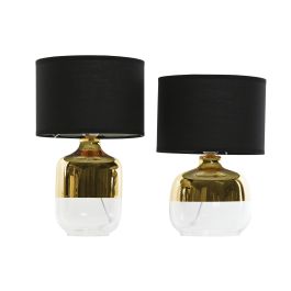 Lampara Sobremesa Moderno DKD Home Decor Dorado Transparente 22 x 33 x 22 cm (4 Unidades) Lampara Sobremesa Moderno DKD Home Decor Dorado Transparente 22 x 33 x 22 cm (4 Unidades)