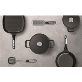 Berghoff 3950579 Cacerola Baja de 2 Asas 28cm con Tapa Apta para Inducción